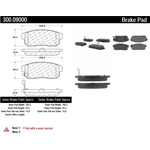 Order Rear Premium Semi Metallic Pads by CENTRIC PARTS - 300.09000 For Your Vehicle