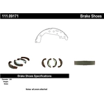 Order CENTRIC PARTS - 111.09171 - Rear Drum Brake Shoe For Your Vehicle