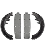 Order Rear Rebuilt Brake Shoes by TOP QUALITY - NB-451R For Your Vehicle