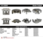 Order Rear Rebuilt Caliper With Hardware by CENTRIC PARTS - 141.83005 For Your Vehicle