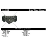 Order Rear Right Wheel Cylinder by CENTRIC PARTS - 134.61038 For Your Vehicle
