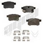 Order Rear Semi Metallic Pads by AGNA BRAKES - ALD1451M For Your Vehicle