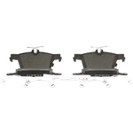 Order BOSCH - BE2384H - Rear Disc Brake Pads For Your Vehicle