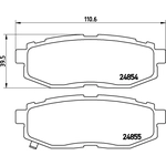 Order Rear Semi Metallic Pads by BREMBO - P78018 For Your Vehicle