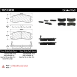 Order Plaquettes arrière semi-métallique par CENTRIC PARTS - 102.03830 For Your Vehicle