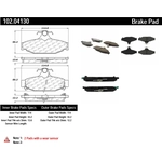 Order Plaquettes arrière semi-métallique par CENTRIC PARTS - 102.04130 For Your Vehicle