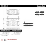 Order Plaquettes arrière semi-métallique par CENTRIC PARTS - 102.09540 For Your Vehicle