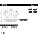 Order Plaquettes arrière semi-métallique par CENTRIC PARTS - 102.10180 For Your Vehicle
