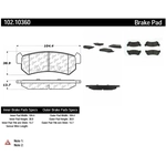 Order Rear Semi Metallic Pads by CENTRIC PARTS - 102.10360 For Your Vehicle