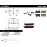 Order Rear Semi Metallic Pads by CENTRIC PARTS - 102.12620 For Your Vehicle