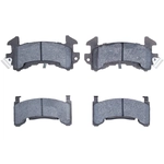 Order Plaquettes arrière semi-métallique par DYNAMIC FRICTION COMPANY - 1551-0202-00 For Your Vehicle
