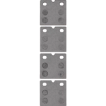 Order Rear Semi Metallic Pads by DYNAMIC FRICTION COMPANY - 1551-0971-00 For Your Vehicle
