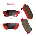 Order Rear Semi Metallic Pads by EUROROTOR - F1D813H For Your Vehicle