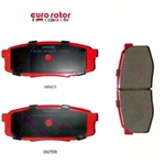 Order EUROROTOR - F1D883H - Rear Semi Metallic Pads For Your Vehicle
