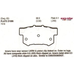 Order EUROROTOR - F1D1086H - Rear Semi Metallic Pads For Your Vehicle