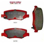 Order Plaquettes arrière semi-métallique par EUROROTOR - F1D1274H For Your Vehicle