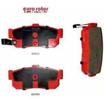Order Plaquettes arrière semi-métallique par EUROROTOR - F1D595H For Your Vehicle