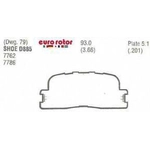 Order Rear Semi Metallic Pads by EUROROTOR - F1D885H For Your Vehicle