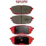 Order Rear Semi Metallic Pads by EUROROTOR - F1D892H For Your Vehicle