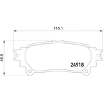 Order Rear Semi Metallic Pads by HELLA PAGID - 355015371 For Your Vehicle