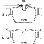 Order HELLA PAGID - 355040581 - Rear Semi Metallic Pads For Your Vehicle