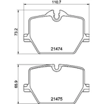 Order Rear Semi Metallic Pads by HELLA PAGID - 355040601 For Your Vehicle
