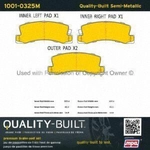 Order Rear Semi Metallic Pads by QUALITY-BUILT - 1001-0325M For Your Vehicle