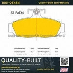 Order Rear Semi Metallic Pads by QUALITY-BUILT - 1001-0545M For Your Vehicle