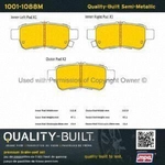 Order Plaquettes arrière semi-métallique by QUALITY-BUILT - 1001-1088M For Your Vehicle