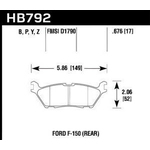 Order Rear Severe Duty Pads by HAWK PERFORMANCE - HB792P.676 For Your Vehicle