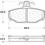 Order Rear Severe Duty Semi Metallic Premium Pad by CENTRIC PARTS - 106.03910 For Your Vehicle