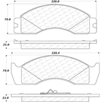 Order Plaquette arrière semi-métallique Severe Duty par CENTRIC PARTS - 106.04110 For Your Vehicle