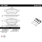 Order Plaquette arrière semi-métallique Severe Duty par CENTRIC PARTS - 106.10600 For Your Vehicle