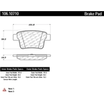 Order Rear Severe Duty Semi Metallic Premium Pad by CENTRIC PARTS - 106.10710 For Your Vehicle