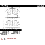 Order Plaquette arrière semi-métallique Severe Duty par CENTRIC PARTS - 106.10930 For Your Vehicle