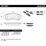 Order Rear Severe Duty Semi Metallic Premium Pad by CENTRIC PARTS - 106.14901 For Your Vehicle