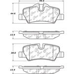 Order Plaquettes arrières semi-métallique de qualité supérieur by CENTRIC PARTS - 104.18000 For Your Vehicle