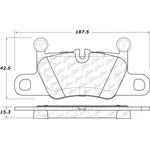 Order Rear Super Premium Semi Metallic Pads by CENTRIC PARTS - 104.19190 For Your Vehicle