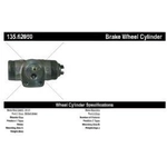 Order Cylindre de roue arrière par CENTRIC PARTS - 135.62050 For Your Vehicle