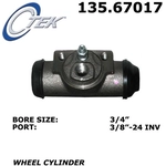 Order Rear Wheel Cylinder by CENTRIC PARTS - 135.67017 For Your Vehicle