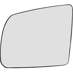 Order Replacement Door Mirror Glass by DORMAN/HELP - 56498 For Your Vehicle