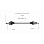 Order GSP NORTH AMERICA - NCV36185 - CV Axle Assembly - Rear Right For Your Vehicle