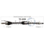 Order Right New CV Complete Assembly by TRAKMOTIVE - TO8299 For Your Vehicle