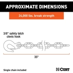 Order Safety Chain Assembly by CURT MANUFACTURING - 80316 For Your Vehicle
