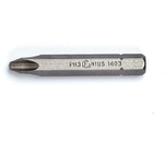 Order GENIUS - 1403 - 5/16″ Hex Shank, #3 Philips Screwdriver Bit 56mmL (Pack of 50) For Your Vehicle