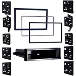 Order METRA ELECTRONICS - 99-8104 - Double DIN Black Stereo Dash Kit with Optional Storage Pocket For Your Vehicle
