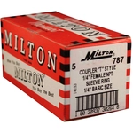 Order T-Style 1/4" (F) NPT x 1/4" 40 CFM Quick Coupler Body, 5 Pieces (Pack of 5) by MILTON INDUSTRIES INC - 787 For Your Vehicle