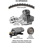 Order Kit de courroie de distribution avec pompe à eau par DAYCO - WP262K2A For Your Vehicle