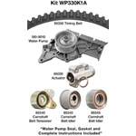 Order Kit de courroie de distribution avec pompe à eau par DAYCO - WP330K1A For Your Vehicle