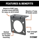 Order Trailer Wire Connector Bracket by CURT MANUFACTURING - 58520 For Your Vehicle